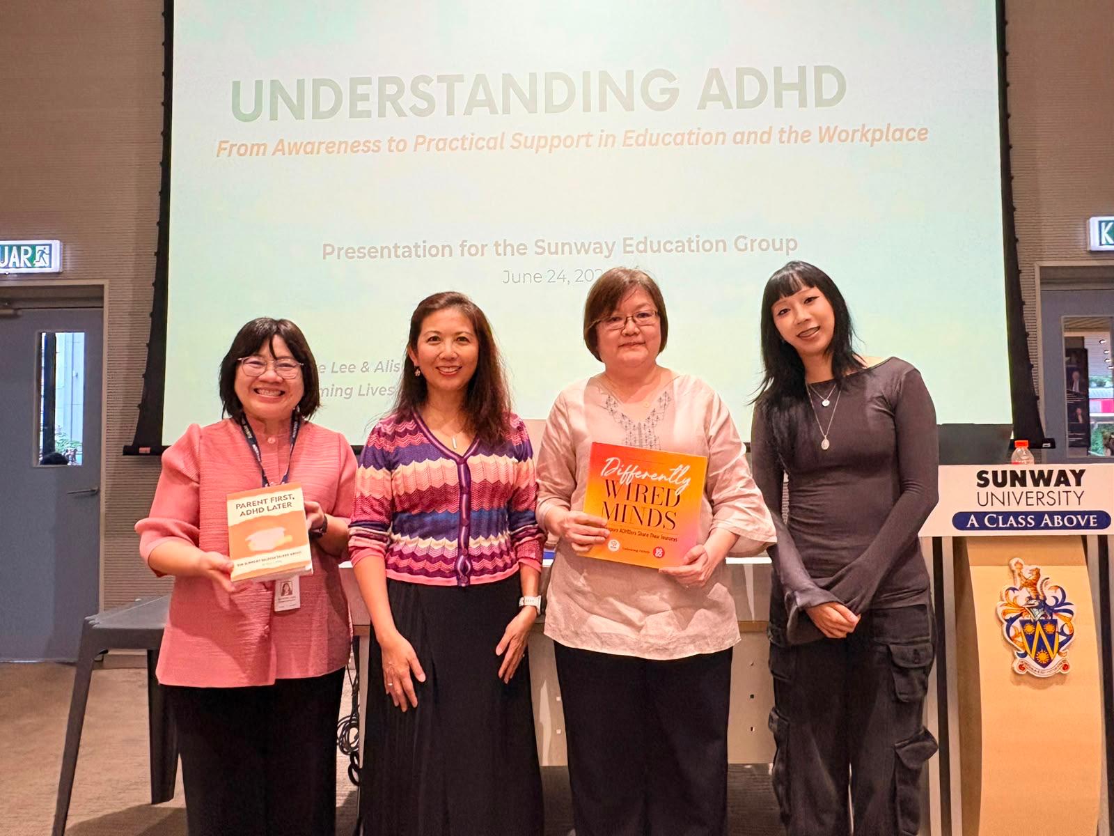 Moonlake Lee speaking at Sunway University on Understanding ADHD